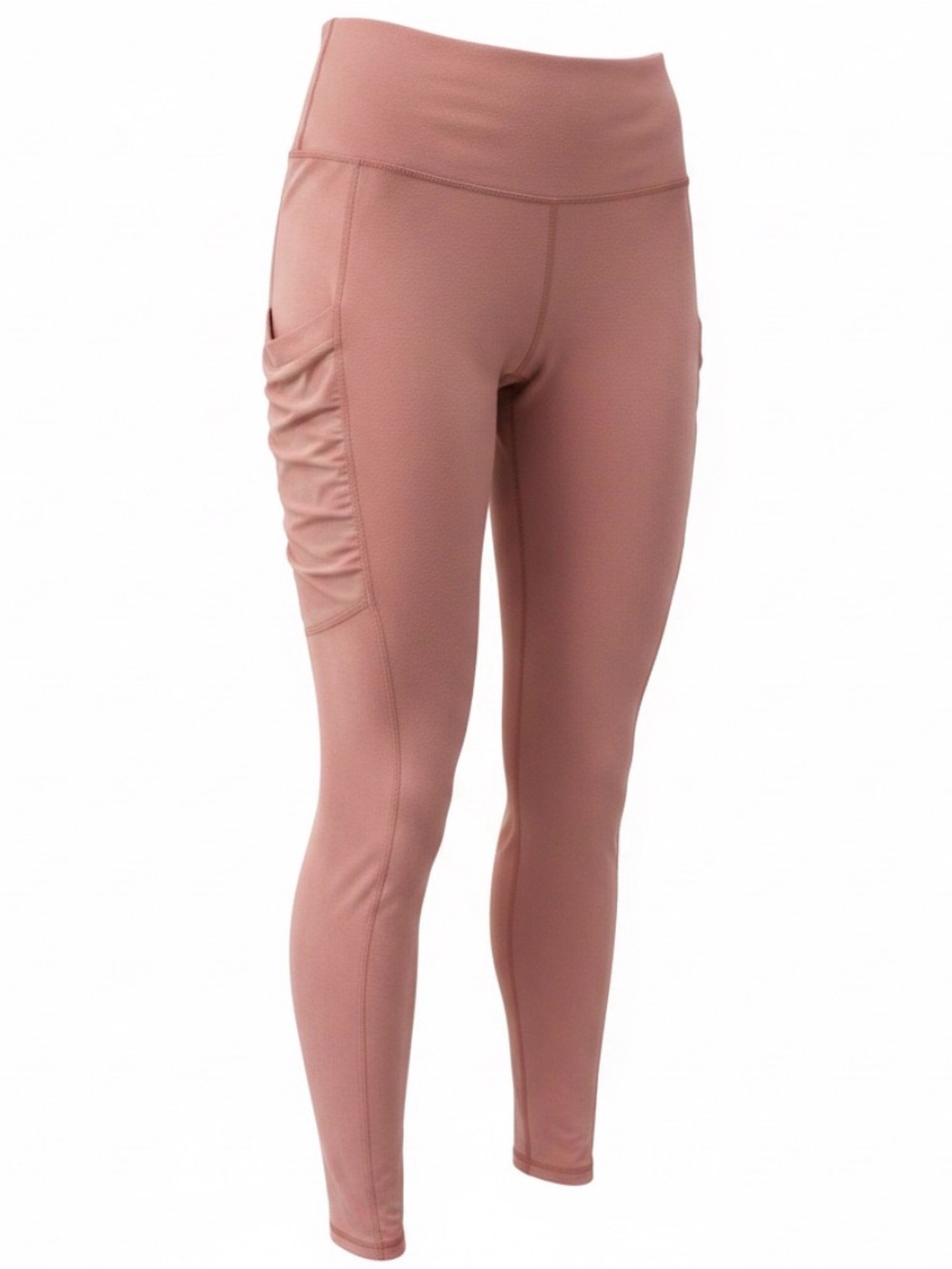 Fabletics High-Waist Mauve Pink Active Leggings with Side Pockets sz L